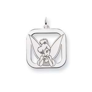    Disneys Framed, Tinker Bell Charm in Sterling Silver Jewelry