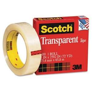  Scotch® Premium Transparent Film Tape 600 Clear, 1 Inch x 