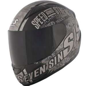  Speed & Strength SS1500 Graphics Helmet, Seven Sins Black 