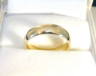 14K Solid Yellow Gold Comfort Fit Wedding Band 5.10gms  