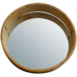 54 Paul Frankl Style Bamboo Art Deco Wall Mirror  