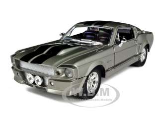1967 SHELBY MUSTANG GT500 GT 500 GREY 1/24 DIECAST MODEL BY ROAD 