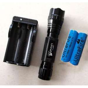   XM L T6 LED Flashlight Torch+2x18650 Battery+Charger