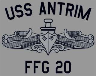 USN US Navy USS Antrim FFG 20 Frigate T Shirt  