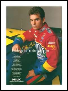 This is a 1997 GOT MILK? print ad featuring Nascar race car driver 