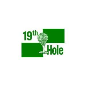  19th Hole Flag, Nylon, Outdoor, Size 12 x 18 Sports 