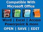     COMPATIBLE WITH MS WORD ACCESS EXCEL 2007 2010 WINDOWS XP VISTA 7
