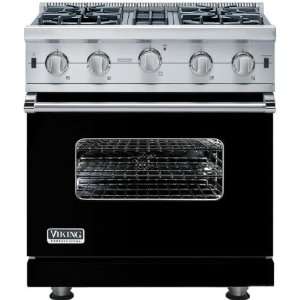   inch Professional Series Natural Gas Range With 4 Burners   Black
