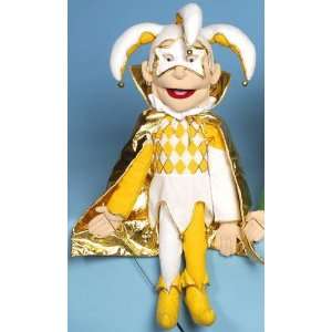  28 Jester Puppet Gold Toys & Games