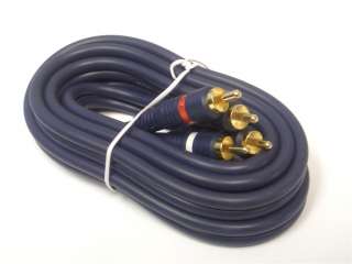 12FT Audio GOLD 2 RCA Male Stereo Dubbing Python Cable  