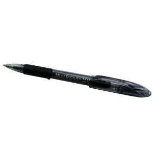  Mini Ballpoint Pen,Medium,Rubber Grip,Nonrefillable,Black 