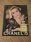   DENEUVE ADVERTISEMENT CHANEL NO 5 PERFUME AD LADY BLONDE HAIR HER