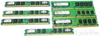 7x 1gb  PC2 5300  667MHz  NON ECC  Desktop DDR2 Memory Modules 