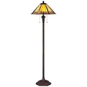  Arden Tiffany Style Quoizel Floor Lamp