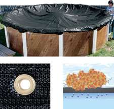 16 X 32 Oval Above Ground Mesh Swimming Pool Cover  
