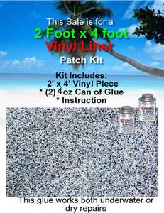 VINYL LINER Above Ground & Inground REPAIR Patching Kit  