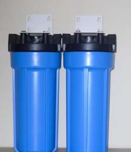 DUAL WHOLE HOUSE WATER FILTERS SYSTEM 3/4 PR  