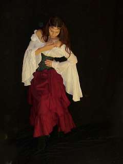 RENAISSANCE FAIRY MEDIEVAL PIRATE WENCH MYTHIC Costume BLOUSE 
