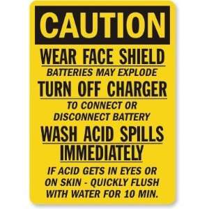 To Connect Or Disconnect Battery Wash Acid Spills Immediately If Acid 