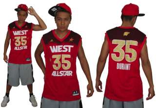 KEVIN DURANT 2012 NBA ALL STAR WEST JERSEY NWT NEW M  