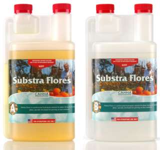 Canna Substra Flores A&B 1 Liter 1L Bloom Nutrient Soft Hydroponic 