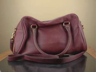 Vintage Leather Etienne Aigner Purse Handbag Brown Red Satchel Tote 