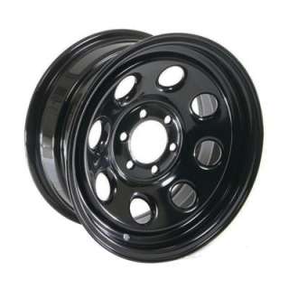 Cragar Soft 8 Black Steel Wheels 15x7 6x4.5 BC Set of 5  