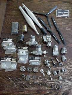 Lot of Radio Control Airplane Engine Parts New & Used  