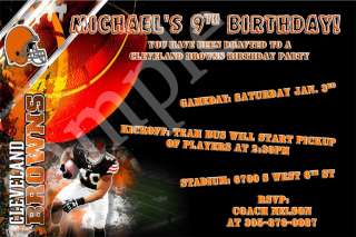 San Diego Chargers Football Custom Birthday Invitations  