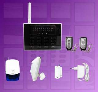 GSM TOUCH KEYPAD WIRELESS HOME SECURITY ALARM SYSTEM 6B  