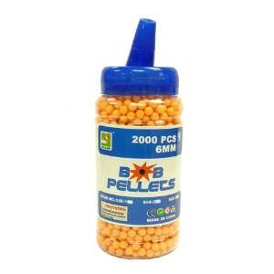  2000 pcs 6mm Orange Airsoft BB Pellets