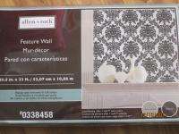 Allen + Roth 20.5 x 33 Black & White Damask Feature Wall #DS106622FP 