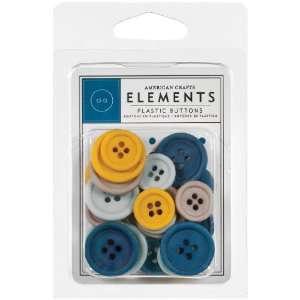   Collection Plastic Buttons Elements (American Crafts)