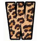 Leopard Print Letter A Alphabet EMB Iron On Patch items in 