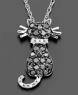 jewelry watches necklaces 14k white gold necklace black diamond 1 3 ct 