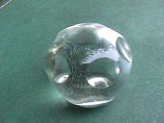 Clear glass faceted paperweight Pairpoint Glass Company  