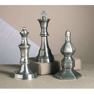 Antique Silver Chess Finials, Set of 3 Toys & Games
