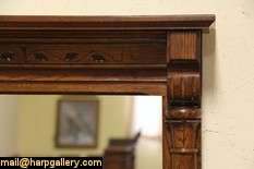 Carved of solid oak during the late Victorian or Eastlake period about 