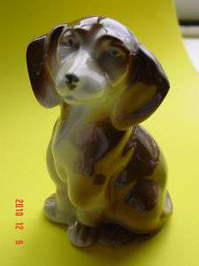 VINTAGE DACHSHUND DOG PORCELAIN FIGURINE made Germany  