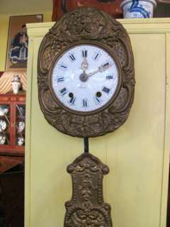 Antique French Morbier Comtois Wall Clock Circa 1830  