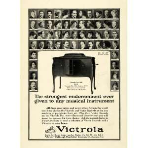  1923 Ad Victor Victrola Phonograph Antique Record Player 