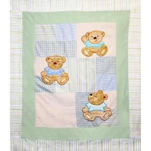 Crafty Cuts 3 D Applique Quilt Top Kit 44X36 Cotton Nursery/Teddy 