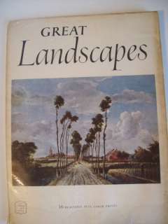 1955 GREAT LANDSCAPES Abrams Art Book ~ Treasures of the World ~ 16 