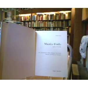  Maurice Utrillo  Legende Und Wirklichkeit Francis Carco 