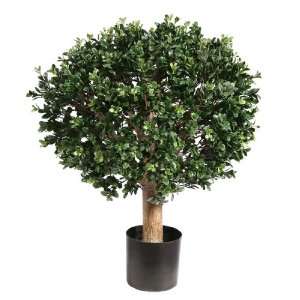    2 Potted Lush Buxus Artificial Topiary Tree