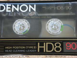 10 Denon HD8 90 Metal Particle Cassette Tape Lot  