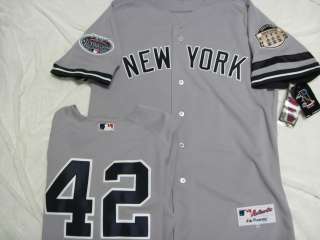 RIVERA YANKEES AUTHENTIC JERSEY 2008 W/PATCH GREY SIZE 44 NEW  