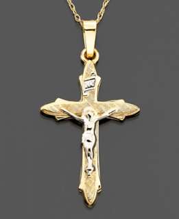   Gold Flared Cross Pendant   Necklaces   Jewelry & Watchess