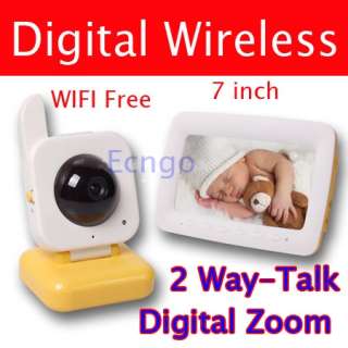 4G 7 Wireless Digital Baby Monitor Camera 2 way talk  