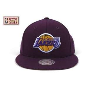 Los Angeles Lakers Purple Snapback Adjustable Plastic Snap Strap Back 